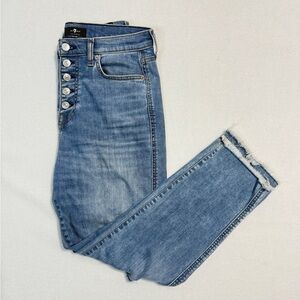 7 For All Mankind | High Waist Cropped | Straight Leg